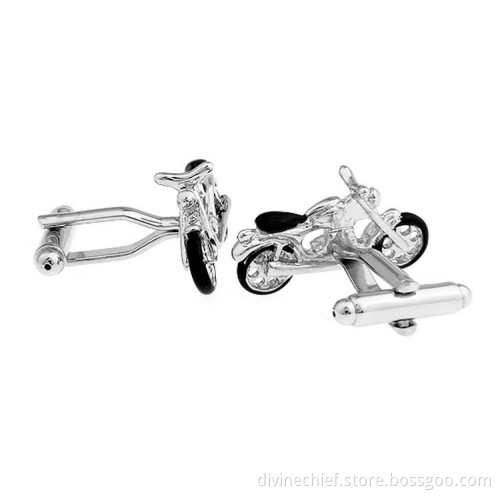 Wholesale Customized Motorcycle Shape Mens Cufflinks For Wonderful Gift